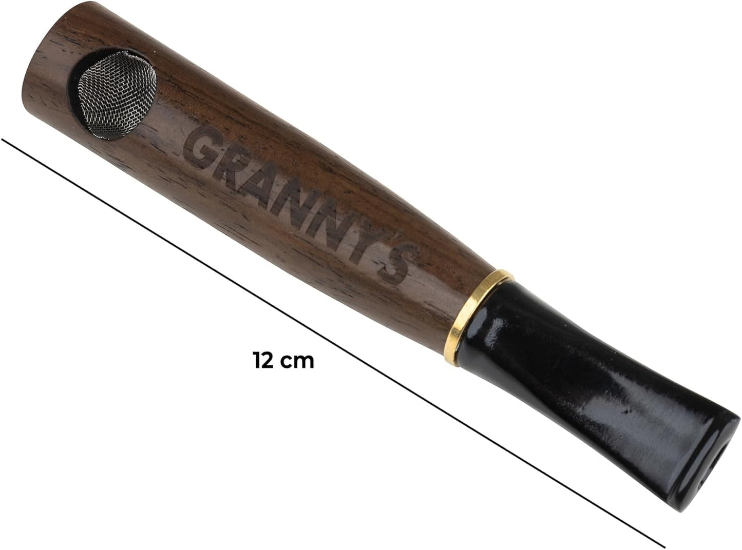 GRANNY'S PREMIUM HOLZPFEIFE MIT 9MM AKTIVKOHLEFILTER | PURPFEIFE