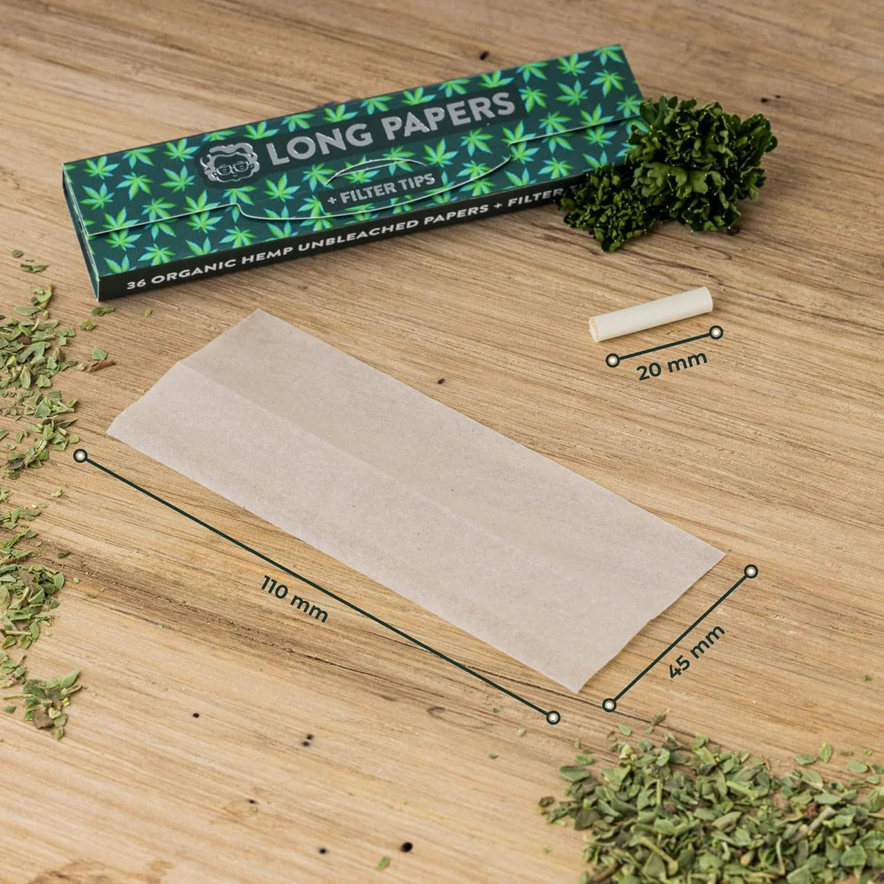 Granny´s Weed Slim Long Papers mit Tips