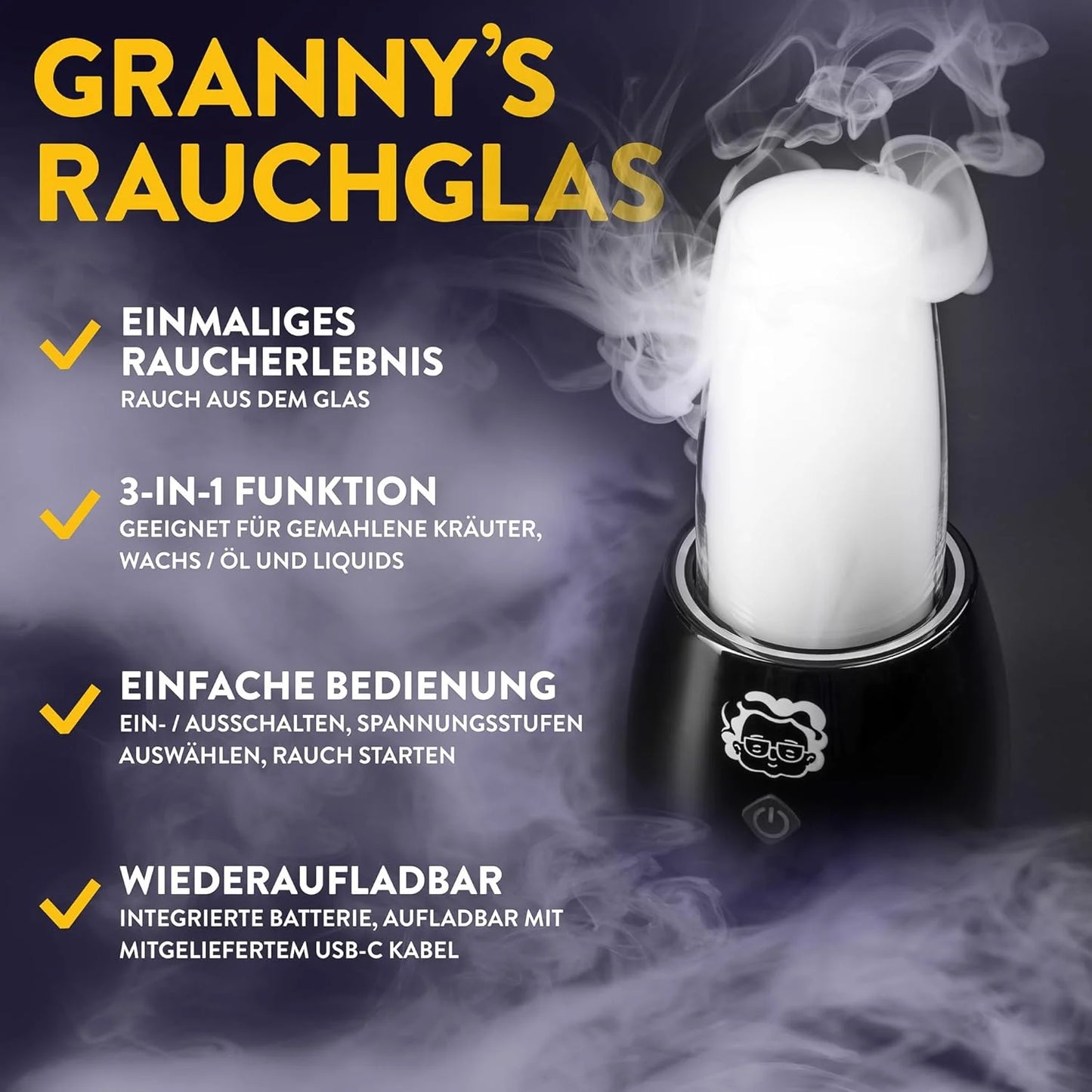 GRANNYS® KRÄUTER-RAUCHGLAS