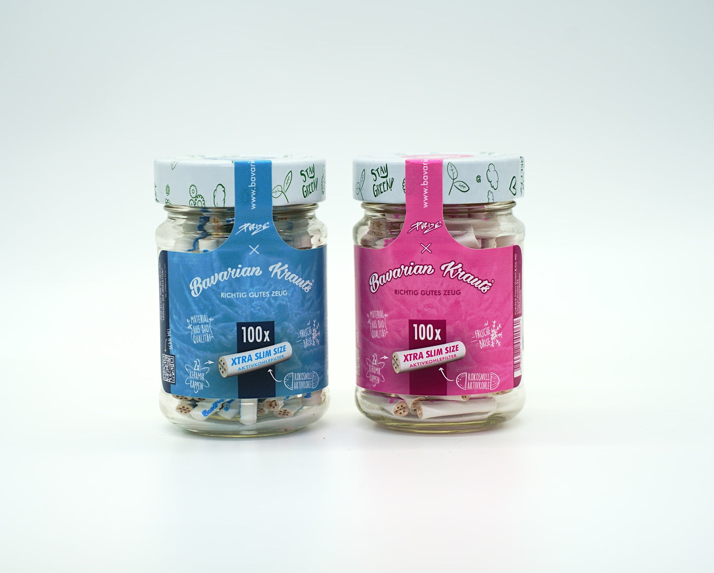 Bavarian Krauts x PURIZE® Glas I 100 XTRA Slim Size Pink