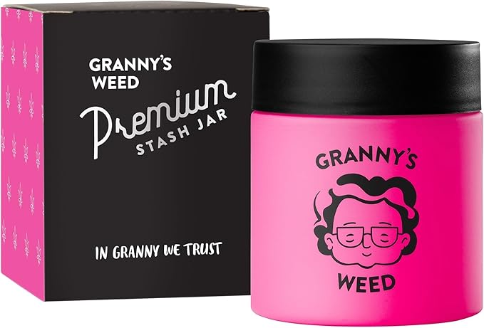 GRANNY'S® PREMIUM STASH JAR IN PINK