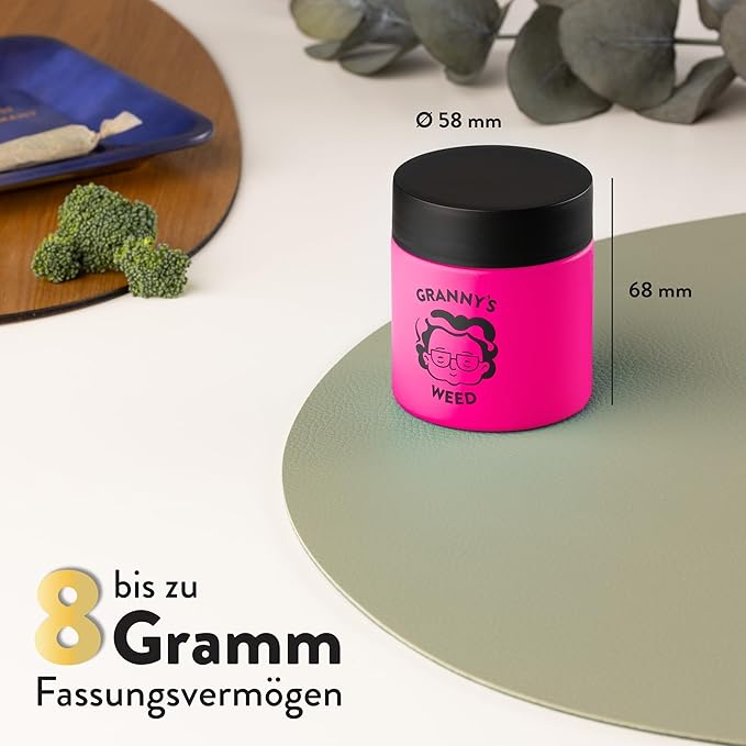 GRANNY'S® PREMIUM STASH JAR IN PINK